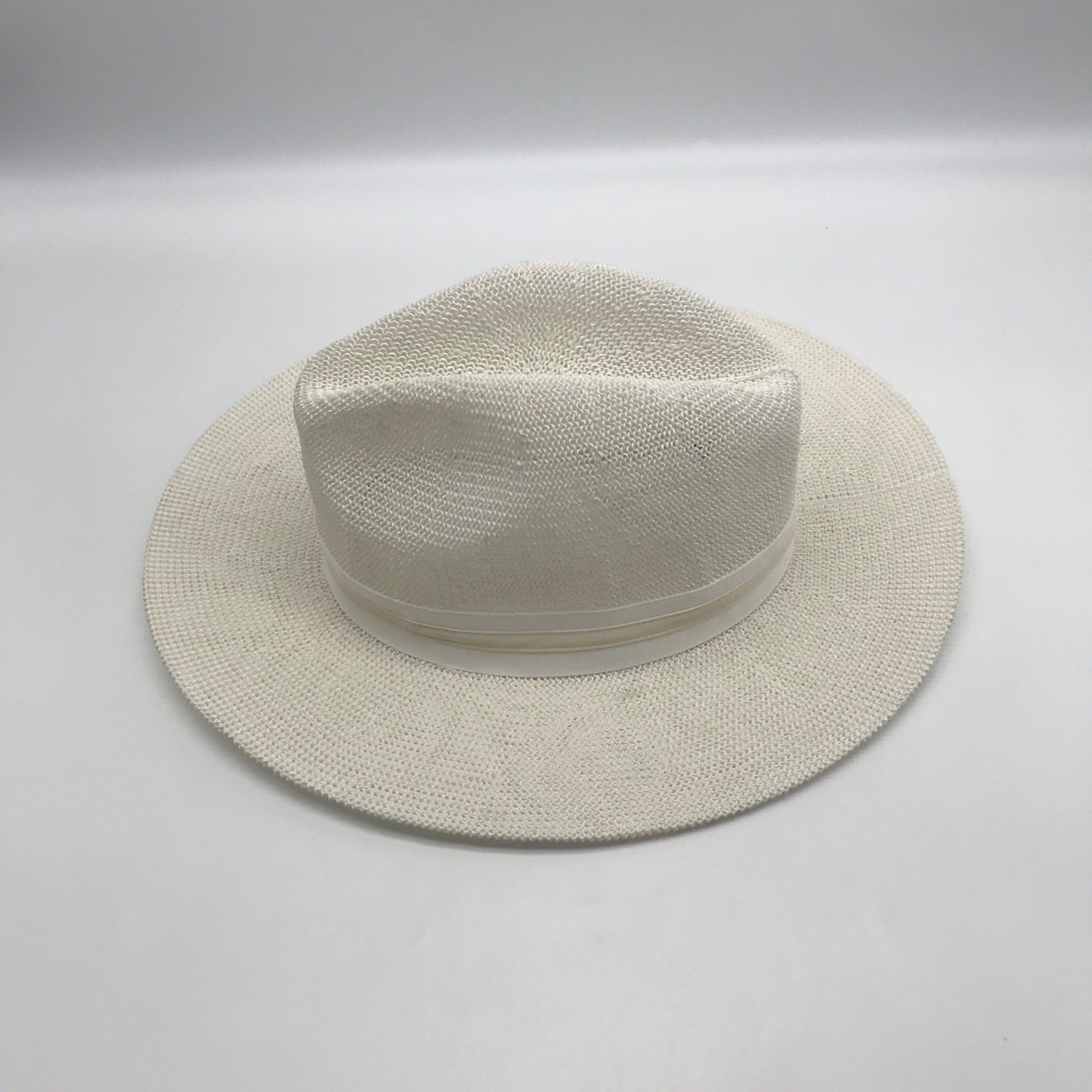 I.N.C. International Concepts White Knit Paper Panama Hat