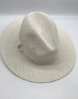 I.N.C. International Concepts White Knit Paper Panama Hat