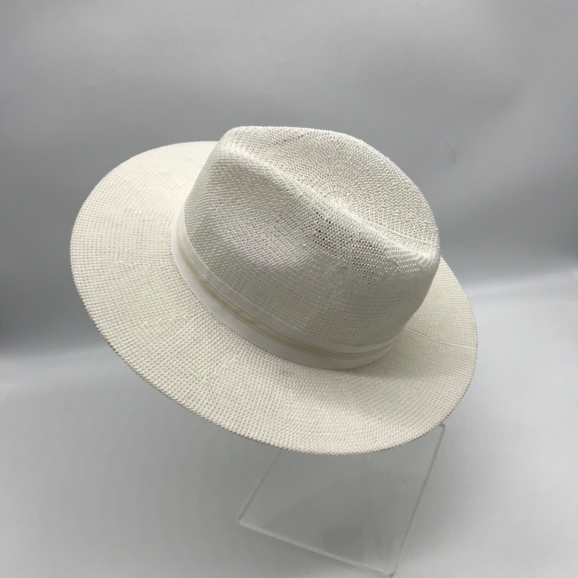 I.N.C. International Concepts White Knit Paper Panama Hat