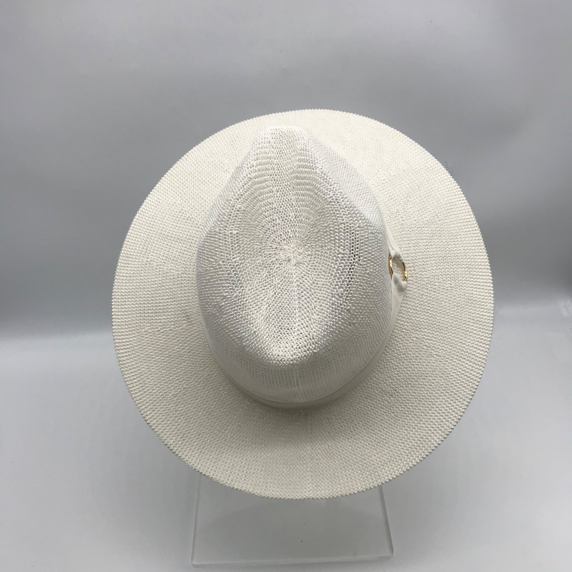 I.N.C. International Concepts White Knit Paper Panama Hat