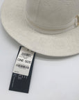 I.N.C. International Concepts White Knit Paper Panama Hat