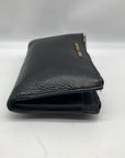 Michael Kors Black Pebbled Leather Adele Double Zip Phone Wallet