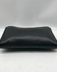 Michael Kors Black Pebbled Leather Adele Double Zip Phone Wallet