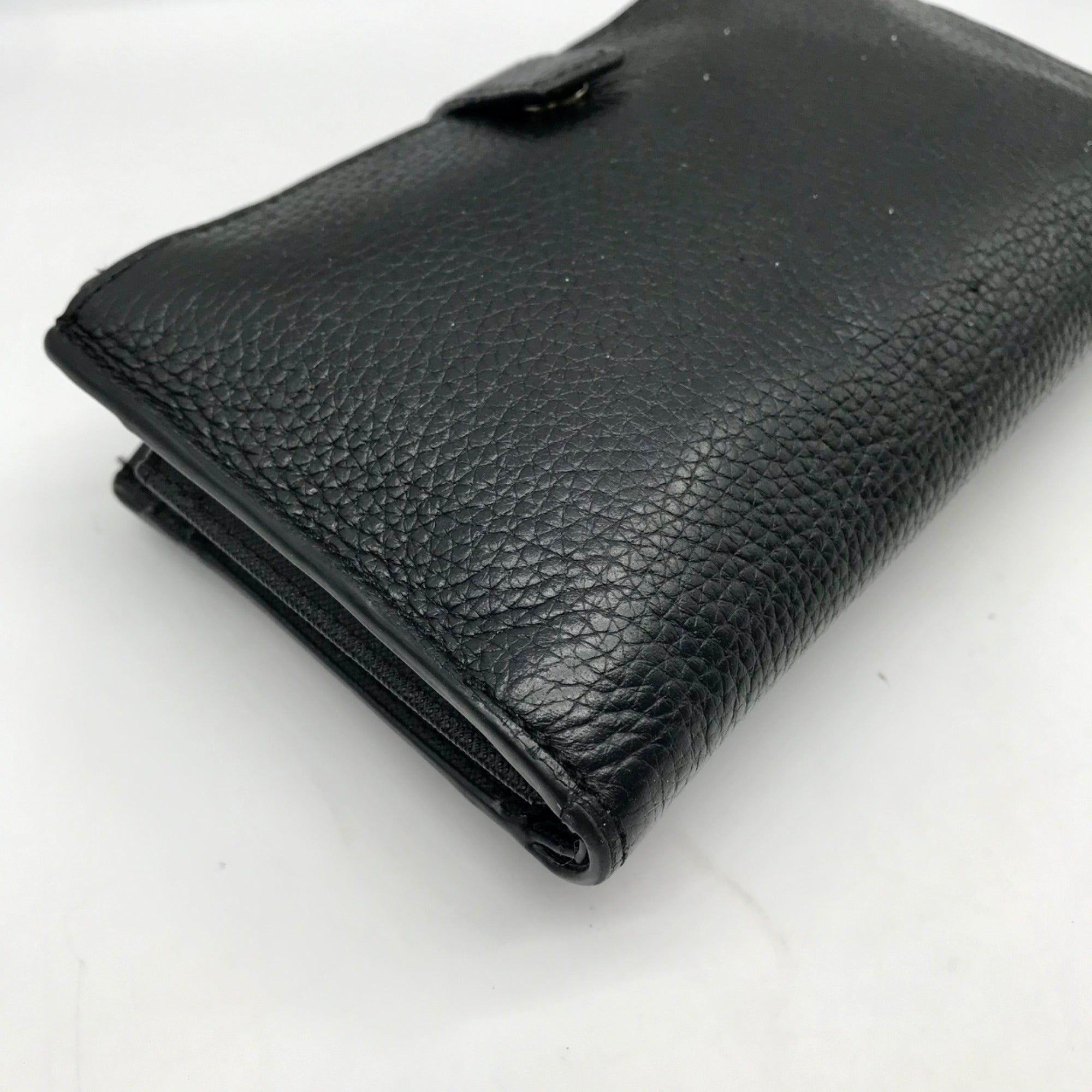 Michael Kors Black Pebbled Leather Adele Double Zip Phone Wallet