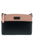 Kate Spade Black & Light Pink Colorblock Leather Jeanne Crossbody