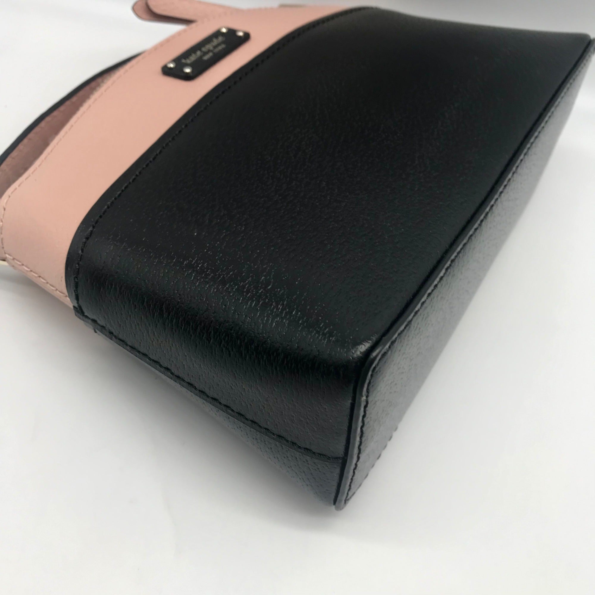 Kate Spade Black &amp; Light Pink Colorblock Leather Jeanne Crossbody