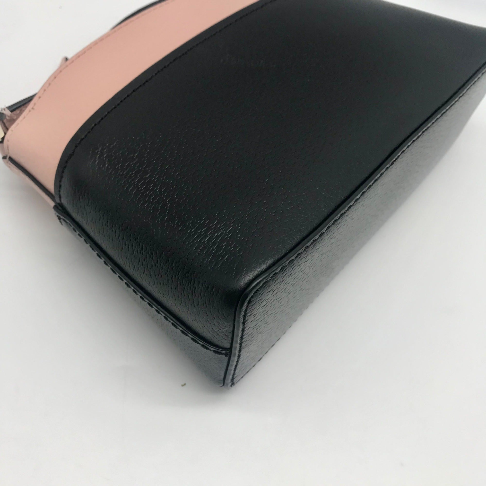 Kate Spade Black &amp; Light Pink Colorblock Leather Jeanne Crossbody