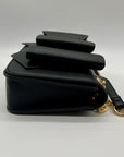 Like Dreams Black Bowtie Faux Leather Mini Bag