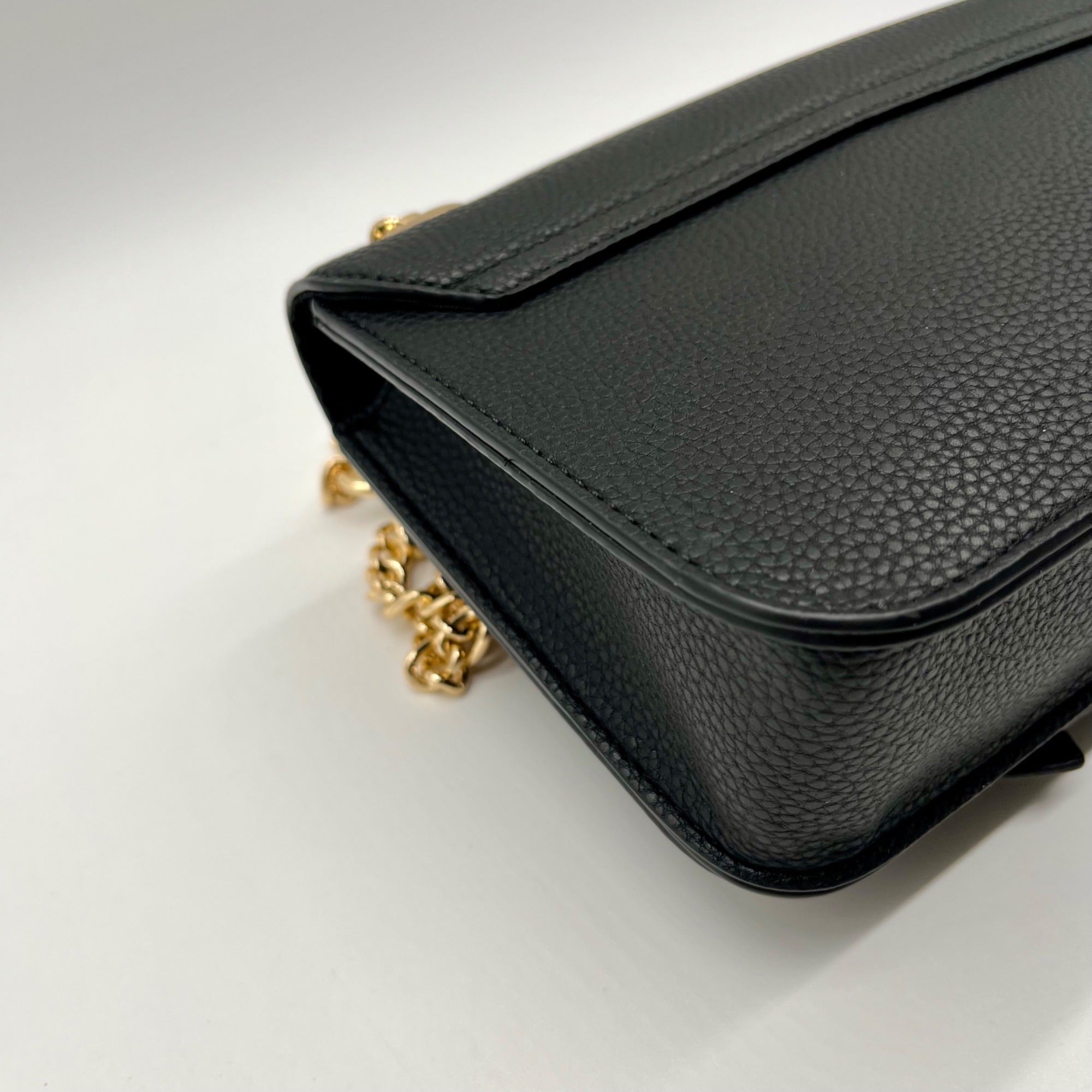 Like Dreams Black Bowtie Faux Leather Mini Bag