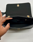 Like Dreams Black Bowtie Faux Leather Mini Bag