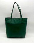 Lauren Conrad Green Leather Tote Bag