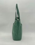 Lauren Conrad Green Leather Tote Bag