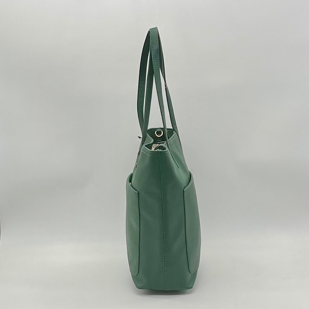 Lauren Conrad Green Leather Tote Bag