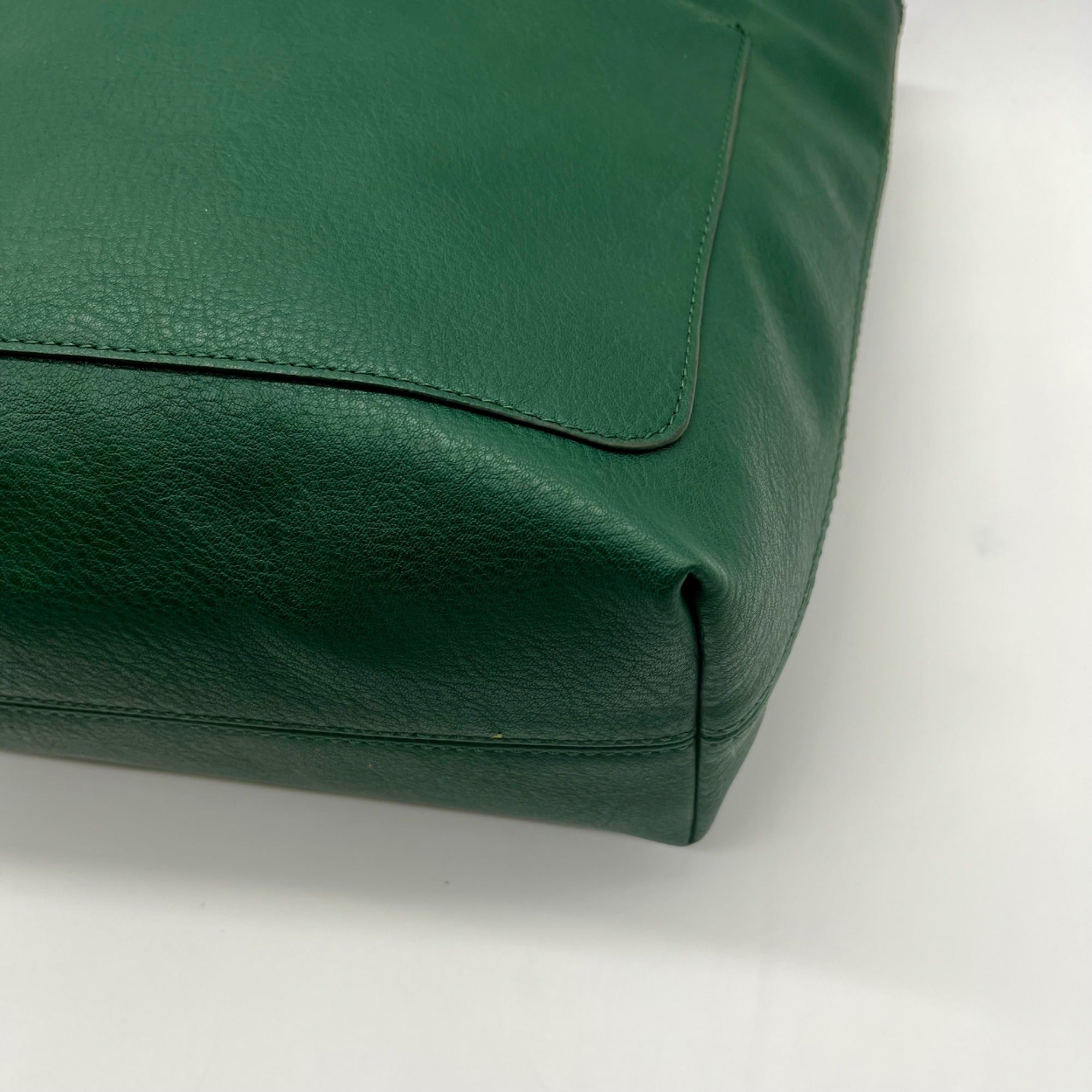 Lauren Conrad Green Leather Tote Bag
