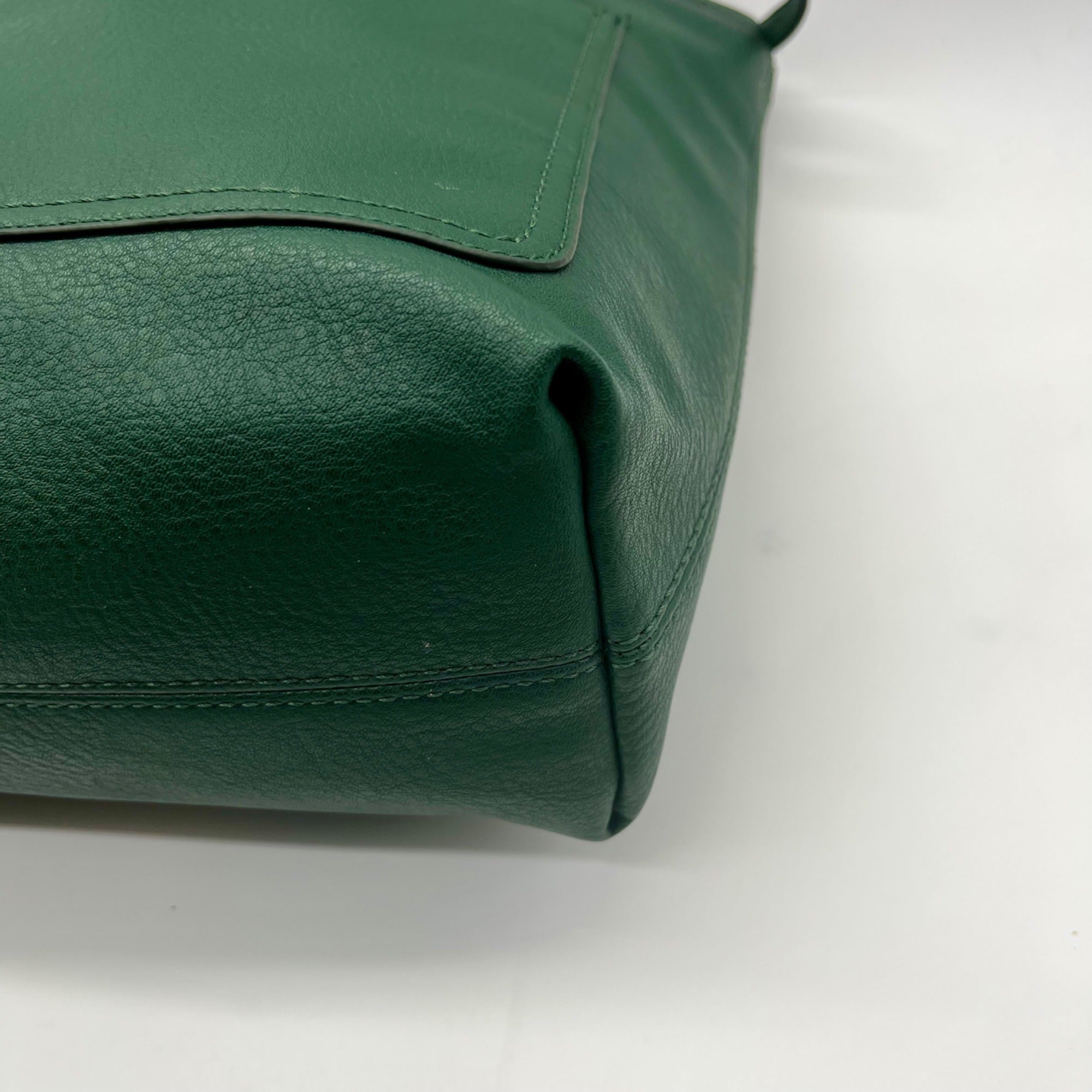 Lauren Conrad Green Leather Tote Bag
