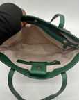 Lauren Conrad Green Leather Tote Bag