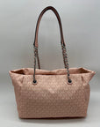 Michael Kors Pink Georgia Extra Large Top Zip Tote Bag