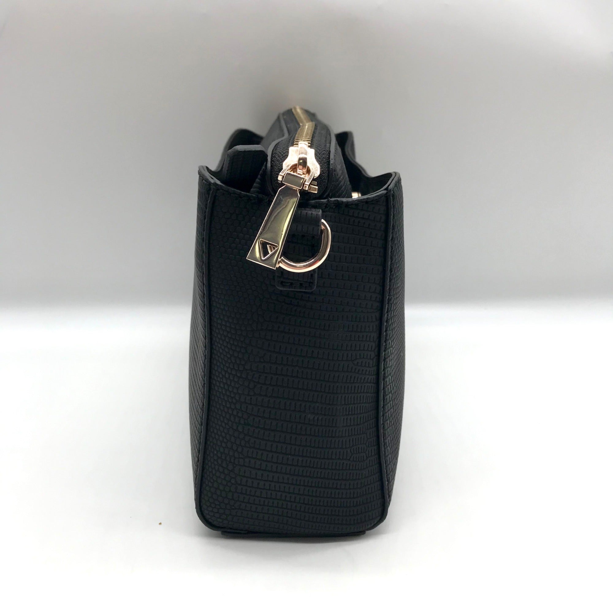 Guess Black Lyndi Triple Compartment Girlfriend Crossbody