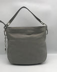 Michael Kors Grey Pebbled Leather Crossbody Hobo