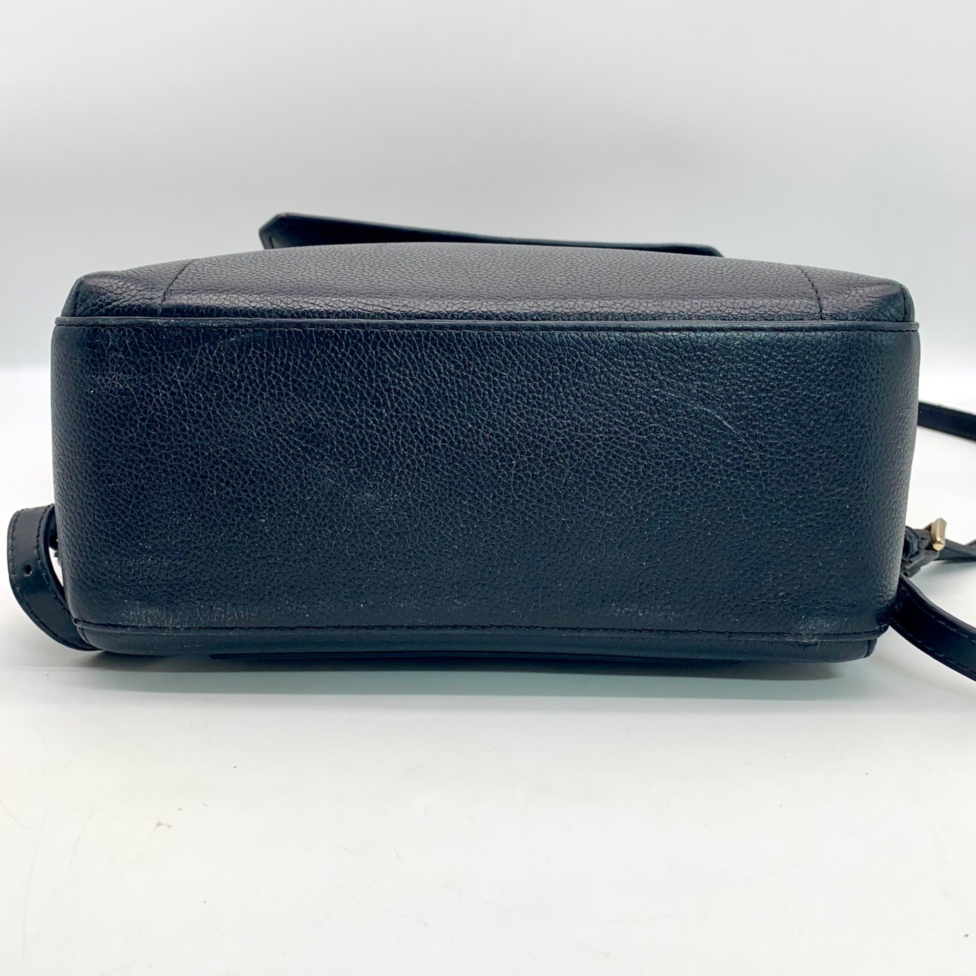 Michael Kors Hayes Black Pebbled Leather Backpack