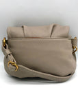 Hobo Taupe Pebbled Leather Harley Crossbody Sling