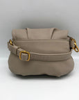 Hobo Taupe Pebbled Leather Harley Crossbody Sling