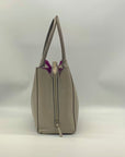 Kate Spade Gray Pebbled Leather Shawna Carter Tote Bag