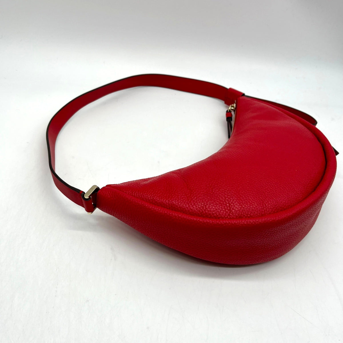 Kate Spade Red Pebbled Leather Shoulder Bag