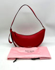 Kate Spade Red Pebbled Leather Shoulder Bag
