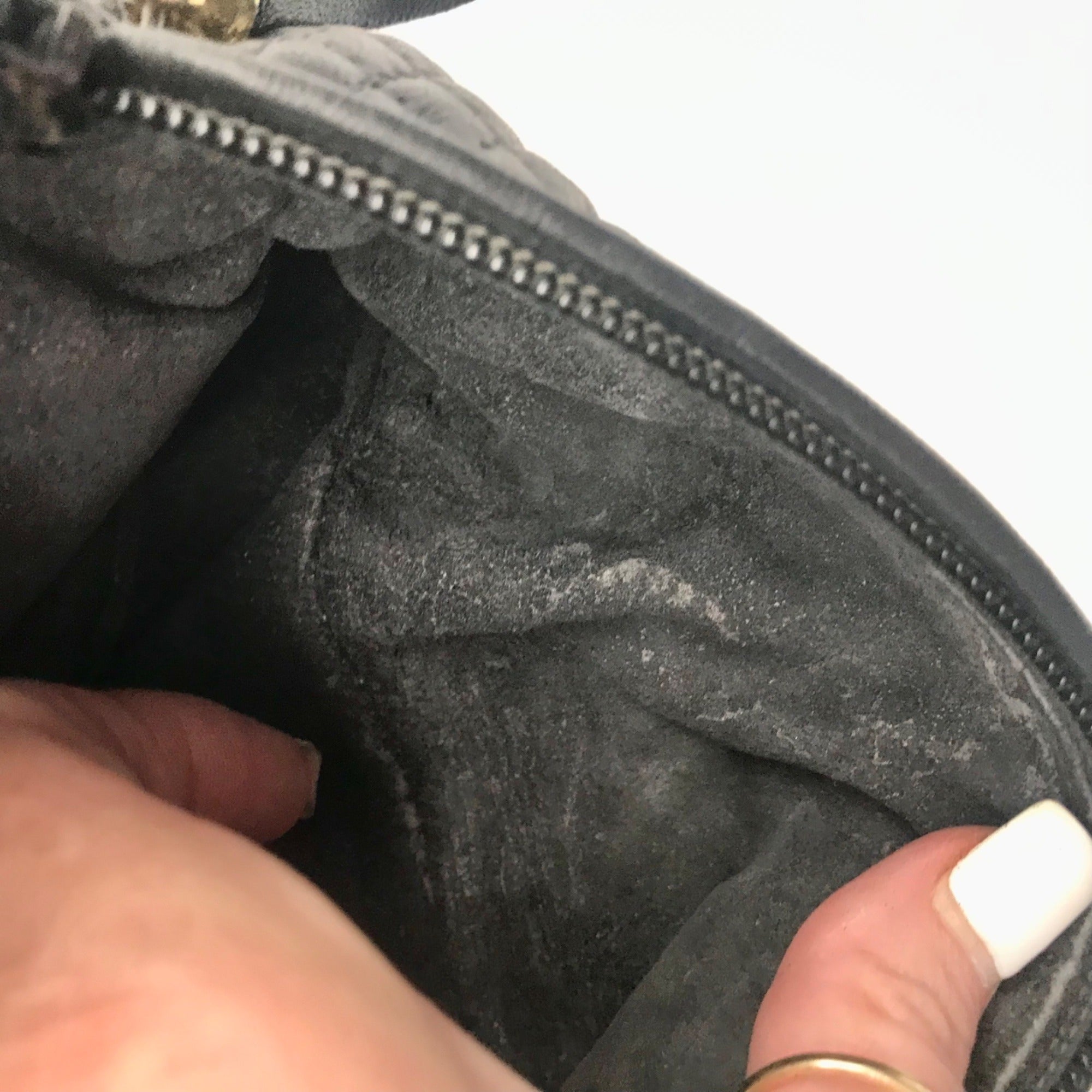 Bally Black Leather Quilted Lambskin Belt Bag
