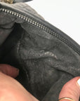 Bally Black Leather Quilted Lambskin Belt Bag