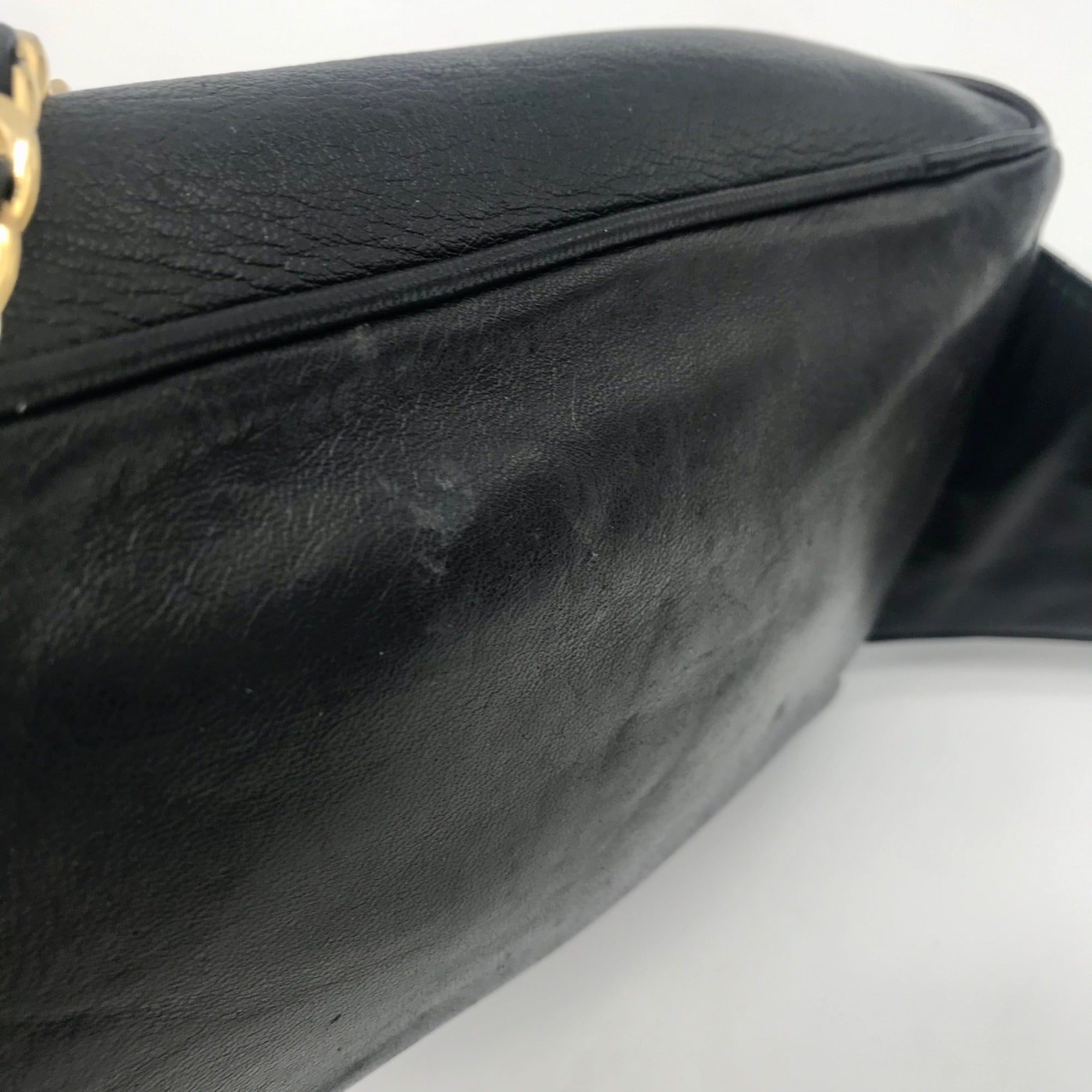 Bally Black Leather Quilted Lambskin Belt Bag