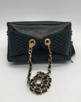 Bally Black Leather Quilted Lambskin Belt Bag