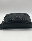 Bally Black Leather Quilted Lambskin Belt Bag