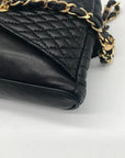 Bally Black Leather Quilted Lambskin Belt Bag