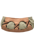Zac Posen Cream & Tan Z Clutch