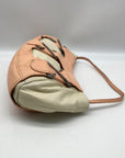 Zac Posen Cream & Tan Z Clutch