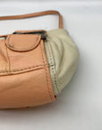 Zac Posen Cream & Tan Z Clutch