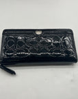 Coach Black Patent Leather Gallery Tote And Wallet-F17728