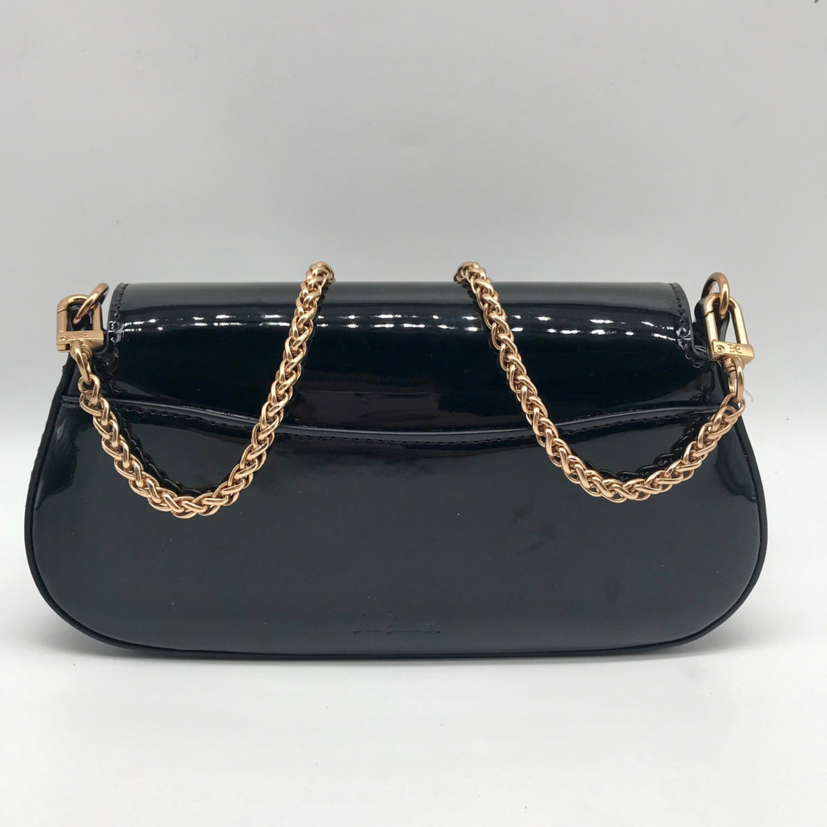 Sam Edelman Black Patent Leather Shoulder Bag