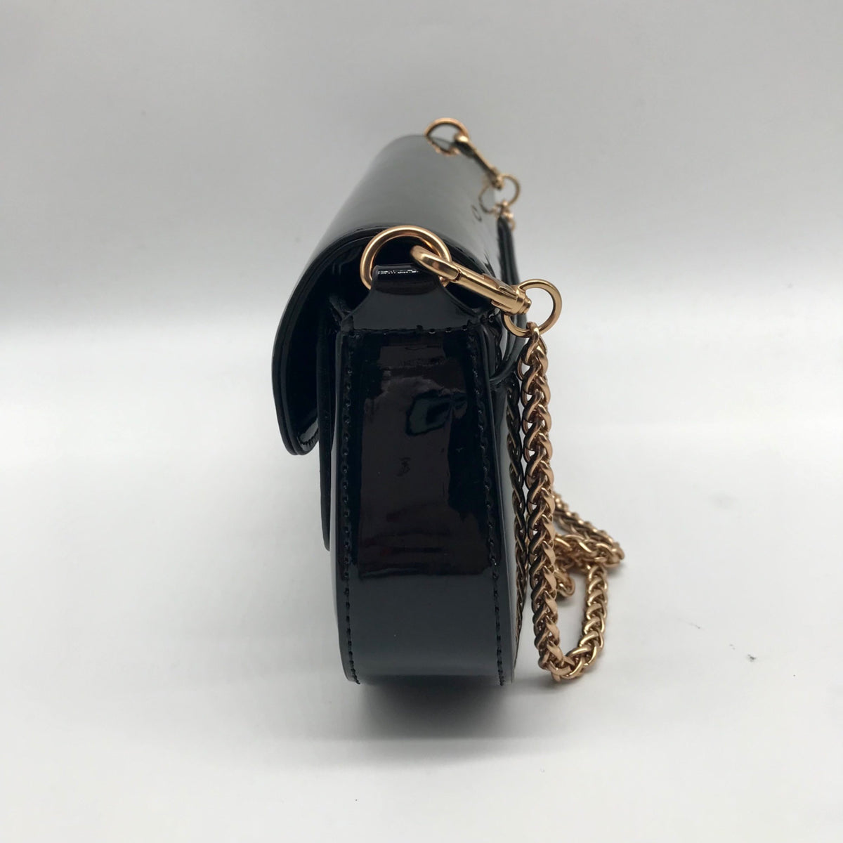 Sam Edelman Black Patent Leather Shoulder Bag