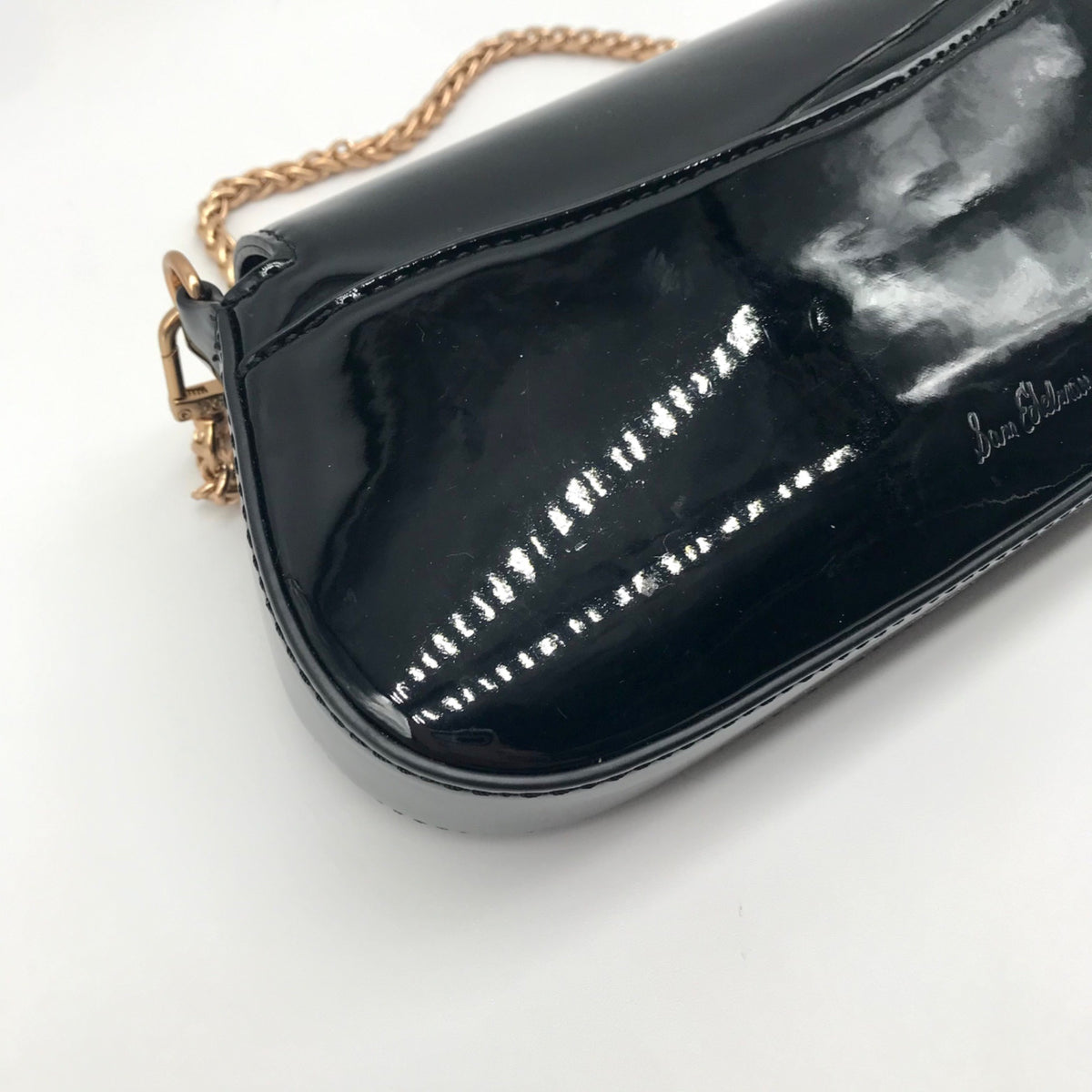 Sam Edelman Black Patent Leather Shoulder Bag
