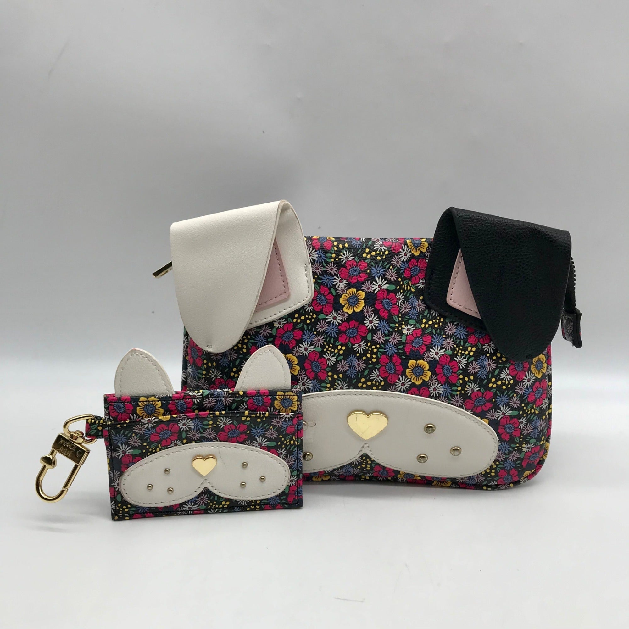 Betsy Johnson Multicolor Frenchie Puppy Crossbody Bag With Wallet