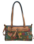 Dooney & Bourke Green Pebbled Grain leather Doodle Shoulder Bag