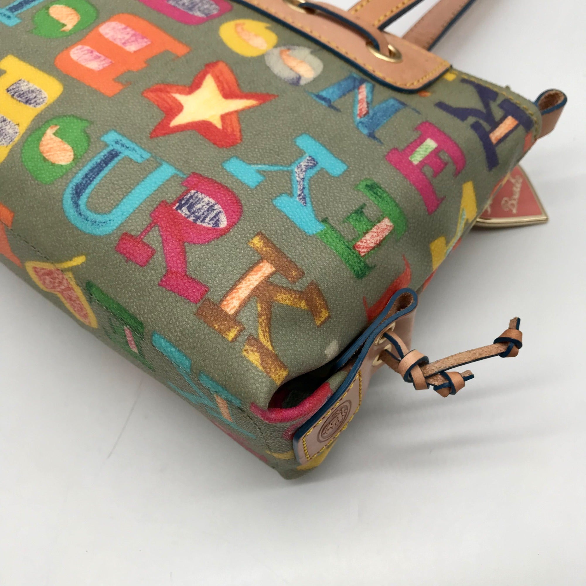 Dooney &amp; Bourke Green Pebbled Grain leather Doodle Shoulder Bag