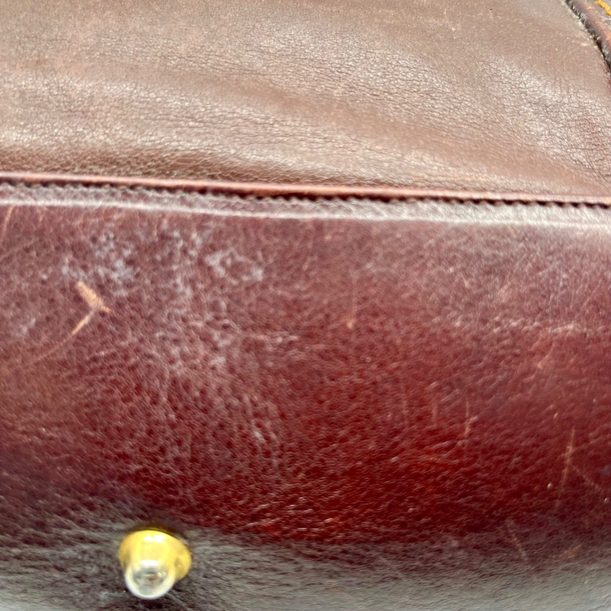 Marino Orlandi Brown Leather Satchel Bag