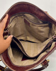 Marino Orlandi Brown Leather Satchel Bag