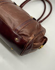 Marino Orlandi Brown Leather Satchel Bag