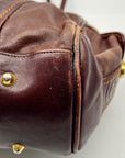 Marino Orlandi Brown Leather Satchel Bag