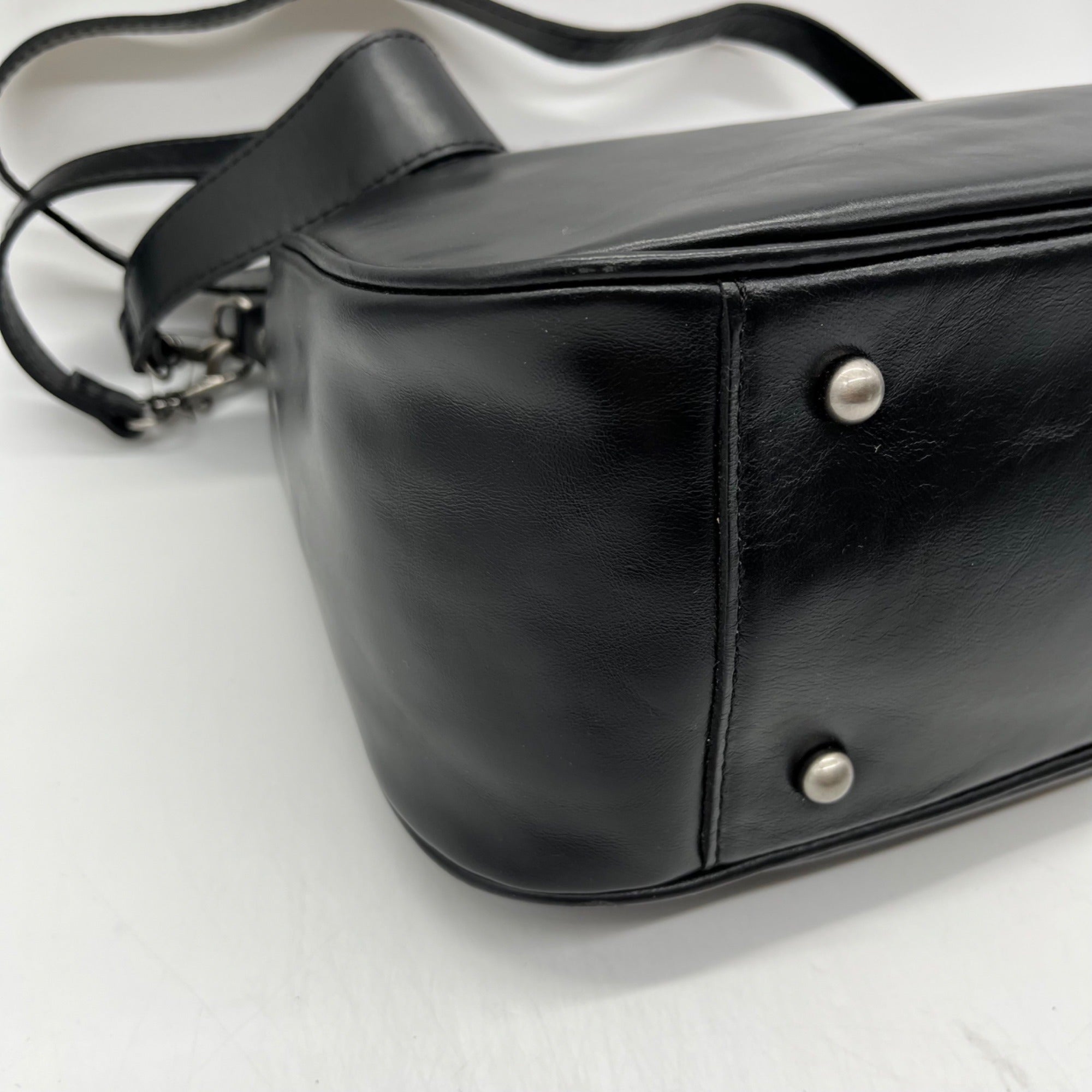 Patricia Nash Athani Black Large Leather Shoulder Bag